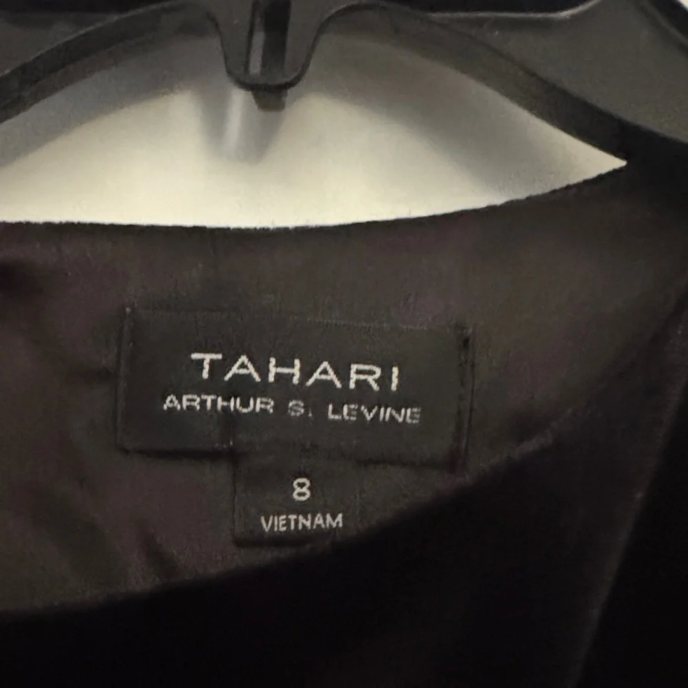 Black and Brown Animal Print Dress Tahari - Picture 2 of 3